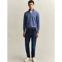 Gant für Herren. 1000010 Jeans Slim Fit Blau (33/34), Baumwolle, Denim, Klassisch