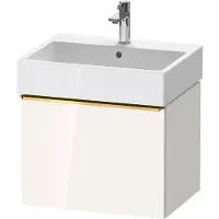 Duravit Waschtischunterschrank D-Neo 58,4x44,2cm, g pol/w hgl, 1 Ausz., wandhängend