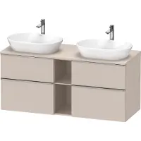 Duravit Waschtischunterschrank D-Neo 140x55cm, 2 SBK, 2 A, B bs, ES geb/Ta ma