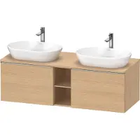 Duravit Waschtischunterschrank D-Neo 140x55cm, 2 A, 1 Pl, B bs, ES geb/Ei Nat
