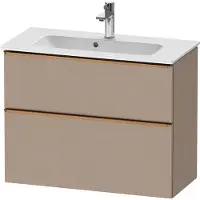 Duravit D-Neo bâti-support lavabo suspendu, Compact, 810x625x372mm, 1 tiroir, avec poignée bronze brossé