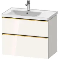 Duravit D-Neo bâti-support lavabo suspendu, 784x625x452mm, 1 tiroir, avec poignée or poli, DE4357034220000