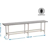 Simonlocker Desmontadas Metallbank 475x1500x320 Mm