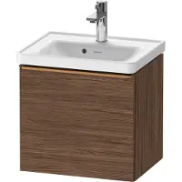 Duravit D-Neo bâti-support lavabo suspendu, 484x440x372mm, 1 tiroir, avec poignée bronze brossé
