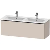Duravit Waschtischunterschrank D-Neo 128x46,2x44cm, 1 A, wd, schwarz/Taupe ma