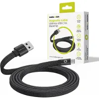 Mobile Origin MCF-USBA-1M-BLK, 1 m, USB A, USB C, USB 2.0, 0,48 Gbit/s, Schwarz