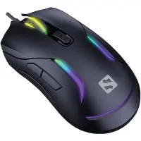 Sandberg 640-27, Beidhändig, USB Typ-A, 3600 DPI, Schwarz