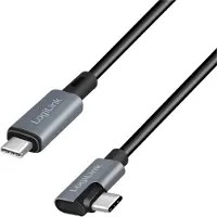 Logilink CU0183, 2 m, USB C, USB C, USB 2.0, 0,48 Gbit/s, Schwarz, Silber