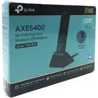 TP-LINK Archer TXE70UH Wi-Fi 6E USB-Adapter - AXE5400 Tri-Band 2402 Mbps 6GHz Hochleistungsantenne MU-MIMO WPA3 Windows 10/11 Schwarz