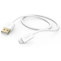 Hama USB-Kabel "USB-Kabel Ladekabel, USB-A - Lightning, 1,5 m, Weiß", weiß, Kabel, USB-Kabel
