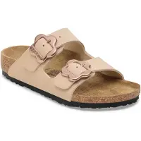 Birkenstock Kinder Arizona Blumenschnalle Birko-Flor Sandcastle Narrow-Schuhgröße 31