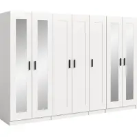 Xonox Garderobenschrank Kleiderschrank Visby 2 | 3-teilig | weiß
