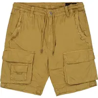 Alpha industries Shorts "Aloha Safari Shorts", Herren, Gr. 32, Normalgrößen, grün (khaki), Obermaterial: 80% Baumwolle, 20% Viskose, Hosen Shorts