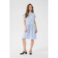 Kaffe Midikleid "Damen Kleid KAbeathe", Damen, Gr. 36, N-Gr, blau (windsurfer paisley print), Obermaterial: 100% Viskose LENZING ECOVERO CV LenzEcov., Kleider Midikleid