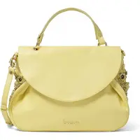 Braccialini Zelia Handtasche Damen Echtleder Gelb Magnetverschluss Yellow UNICA 40x30x13 cm B17243-GIALLO