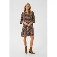 Cream Kleid Loose fit Leopard Mix leopard