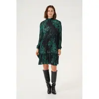 Kaffe Kleid Loose fit black green