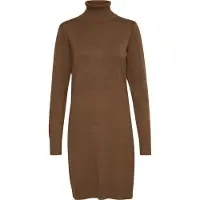 Saint tropez Midikleid SAINT TROPEZ "Damen Kleid U6801", Damen, Gr. M, N-Gr, braun (shitake melange), Obermaterial: 70% Viskose LENZING ECOVERO CV LenzEcov. 30% Polyester PES., Kleider Midikleid