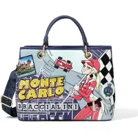 Braccialini Handtasche Mehrfarbig Polyester Polyurethan Monte Carlo Multicolored UNICA 28x21.5x13 cm B17370-UNICO