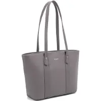 David jones Damen Schultertasche aus veganem Leder, schwarz, 36x23 cm, mit Reißverschluss