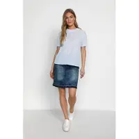 Cream Blusentop "Damen Top KatinkaCR", Damen, Gr. 36, blau (kentucky blau), Obermaterial: 100% Baumwolle CO., Blusen Blusentop