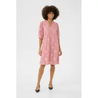 Culture Midikleid "Damen Kleid CUolu", Damen, Gr. S, N-Gr, pink (pale mauve), Obermaterial: 70% Polyamid PA. 30% Baumwolle CO., Kleider Midikleid