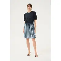 Culture Jersey-Kleid mit lockerer Passform navy