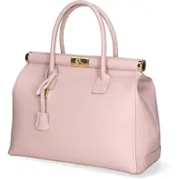 Gave Lux Aleria Handtasche Damen Echtleder Weiß Italy Bianco UNICA 35x26x16 cm