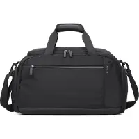Aoking Uni-Reisetasche, schwarz, aus Polyester, mit Reißverschluss und verstellbarem Schultergurt, 45x22x27 cm