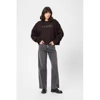 Kaffe Sweatshirt "Damen Sweatshirt KAlise", Damen, Gr. S, braun (schwarz coffee), Obermaterial: 50% Baumwolle CO. 50% Polyester PES., Sweatshirts Sweatshirt