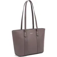 David jones Damen Schultertasche aus veganem Leder, schwarz, 36x23 cm, mit Reißverschluss