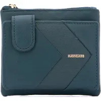 Navigare Damen-Geldbörse mit Reißverschluss aus Schwarz Black B UNICA 10x9x3 cm