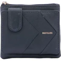Navigare Damen-Geldbörse mit Reißverschluss aus Schwarz Black B UNICA 10x9x3 cm