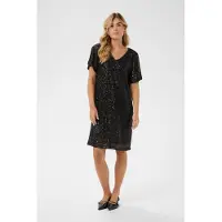 Cream Cocktailkleid "Damen Fest CRSparki", Damen, Gr. S, N-Gr, schwarz (pitch schwarz), Obermaterial: 95% Polyester PES. 5% Elasthan EL., Kleider Cocktailkleid