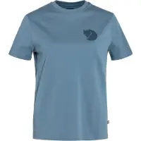 Fjall Raven - Kurzärmeliges T-Shirt - Fox Boxy Logo Tee W Dawn Blue für Damen aus Baumwolle - Größe S - Blau
