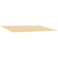 vidaXL Markisenersatzstoff Gelb und Weiß 450 x 350 cm Polyester