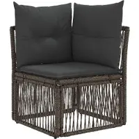 vidaXL Gartensofa-set 7 stk. 7-Sitzanzahl Grau und Dunkelgrau