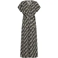 Betty Barclay Jumpsuit "Jumpsuit mit Eingrifftaschen", Damen, Gr. 42, EURO, schwarz (schwarz, beige), Obermaterial: 95% Polyester PES. 5% Elasthan EL., Overalls Jumpsuit