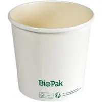 Biopak 525x DUNI Ronda Bowl Slim 750 ml Weiß ungeteilt