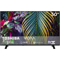 Toshiba LED-Fernseher "50QV1563DDW", Energieeffizienz: D, schwarz, 50 ′′, Fernseher, LED-Fernseher