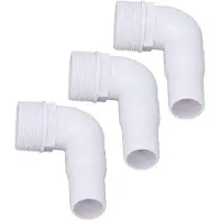 OEM Elleboogadapter für Schwimmbadfilter 90-Grad-Anschluss, 3 Stück, SPX1105Z3/SPX1105Z4/SPX1091Z7