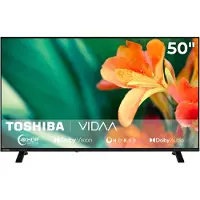Toshiba LED-Fernseher "50UV1563DDW", Energieeffizienz: D, schwarz, 50 ′′, Fernseher, LED-Fernseher
