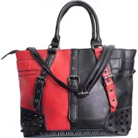 Poizen Industries Schultertasche Schwarz/Rot Harleen Bag