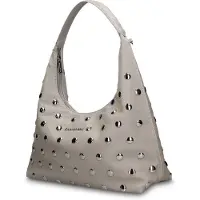 Gian Marco Venturi Gianmarco Venturi Astraea Plus Damen-Schultertasche aus veganem Leder in Blau Blu UNICA 36x13x18 cm 9020-BLUE