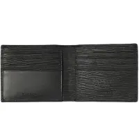 Momo Design Herrengeldbörse Schwarz Echtleder Black B UNICA 11.5x9.5x1.5 cm MO-10WO-BLACK