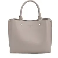 Diana & Co Damenhandtasche aus veganem Leder, schwarz, mit Reißverschluss und abnehmbarer Schulterriemen, 30x23 cm