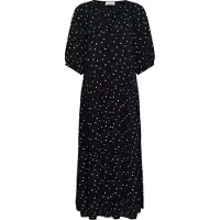 Soaked in luxury Midikleid "Damen Kleid SLZaya", Damen, Gr. L, N-Gr, blau (night skye with oatmeal dot), Obermaterial: 100% Viskose CV., Kleider Midikleid