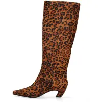 Marc Ellis Damenstiefel Leoparden-Muster Kalbsleder Animal Print Leopard Print 36