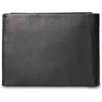 Pierre Cardin Herren Geldbörse, echtes Leder, schwarz, schlankes, kompaktes Design