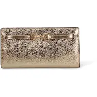 Michael Kors Damen Umhängetasche aus Leder, Farbe: Gold, mit Magnetverschluss